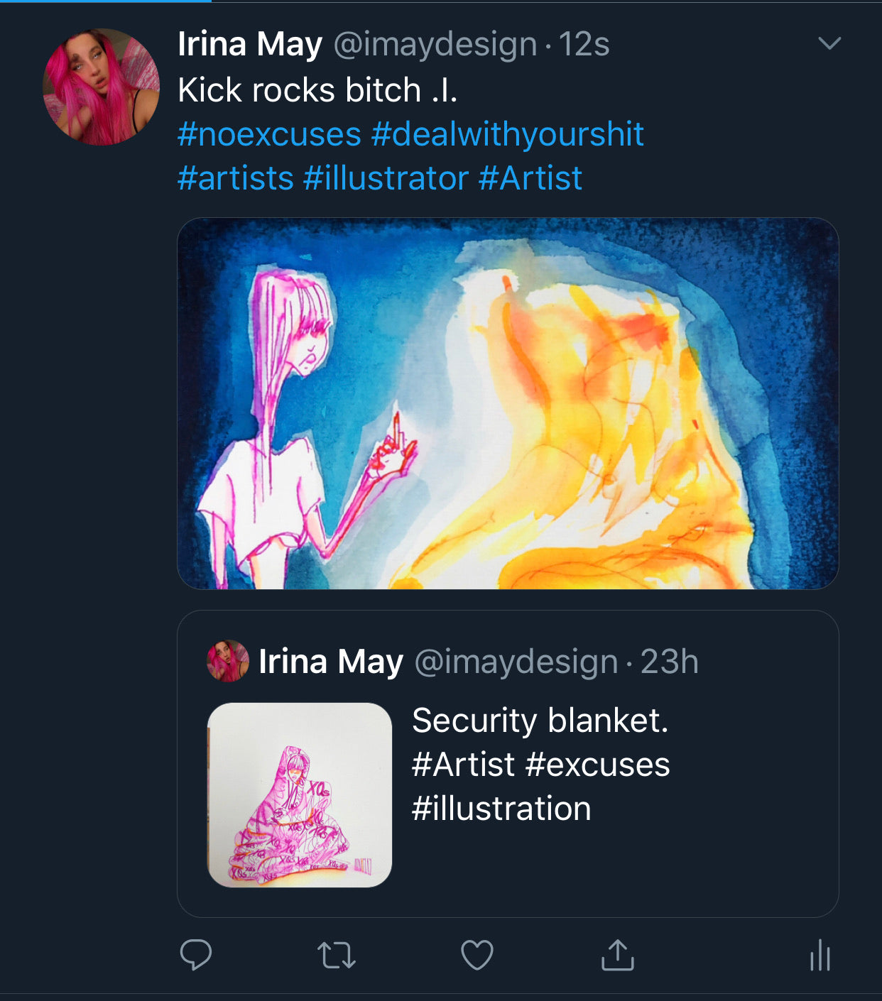 Kick rocks Security blanket - no excuses.